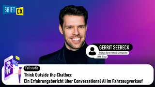 Think Outside the Chatbox: Ein Erfahrungsbericht über Conversational AI im Fahrzeugverkauf Think Outside the Chatbox: Ein Erfahrungsbericht über Conversational AI im Fahrzeugverkauf