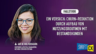 Ein Versuch: Churn-Reduktion durch Aufbau von Nutzungsroutinen mit Bestandskunden