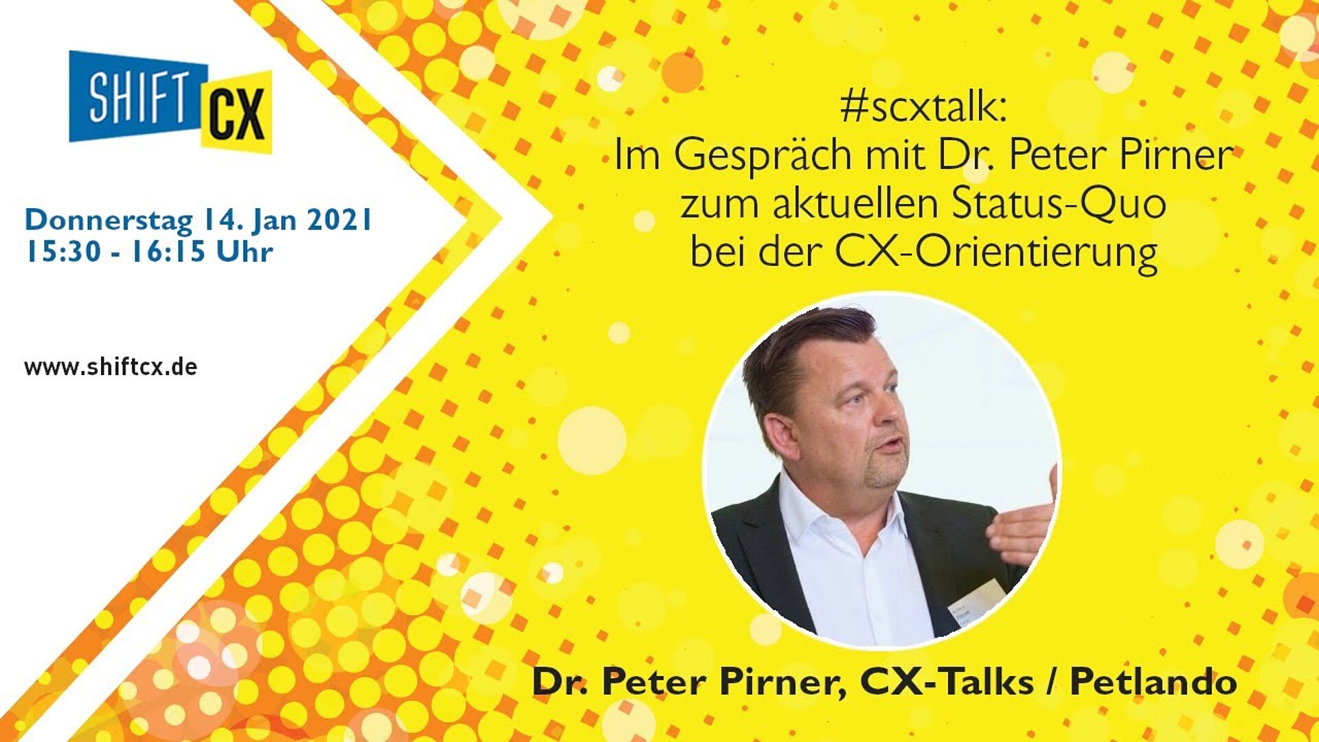 Im Gespräch mit Dr. Peter Pirner zu aktuellem Status-Quo bei der CX-Orientierung