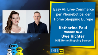 Easy AI: Live-Commerce per Phonebot bei der Home Shopping Europe Easy AI: Live-Commerce per Phonebot bei der Home Shopping Europe