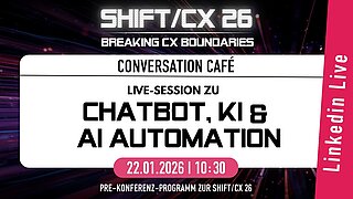 Conversation Café 26 - Chatbots & Conversational Experience Management