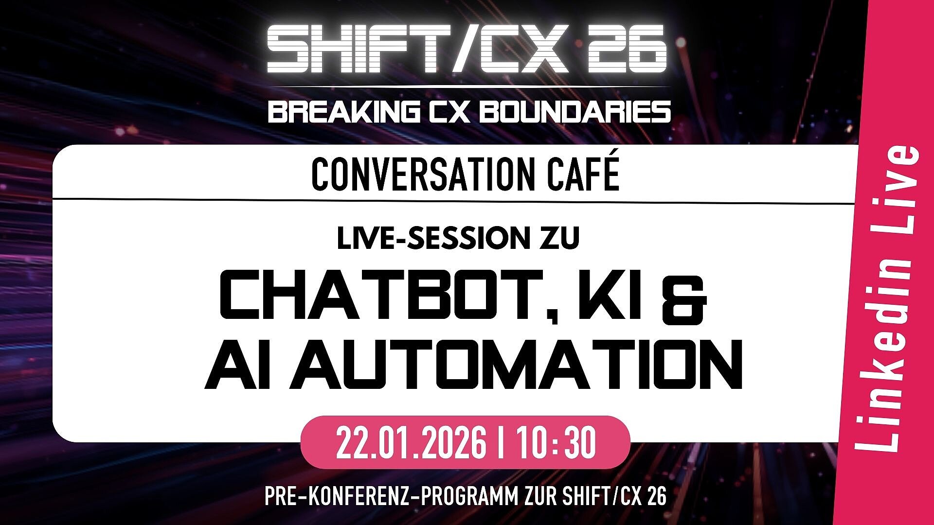 Conversation Café 26 - Chatbots & Conversational Experience Management