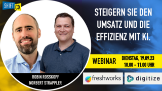 Webinar: CX durch KI-Einsatz in Commerce & Handel Webinar: CX durch KI-Einsatz in Commerce & Handel