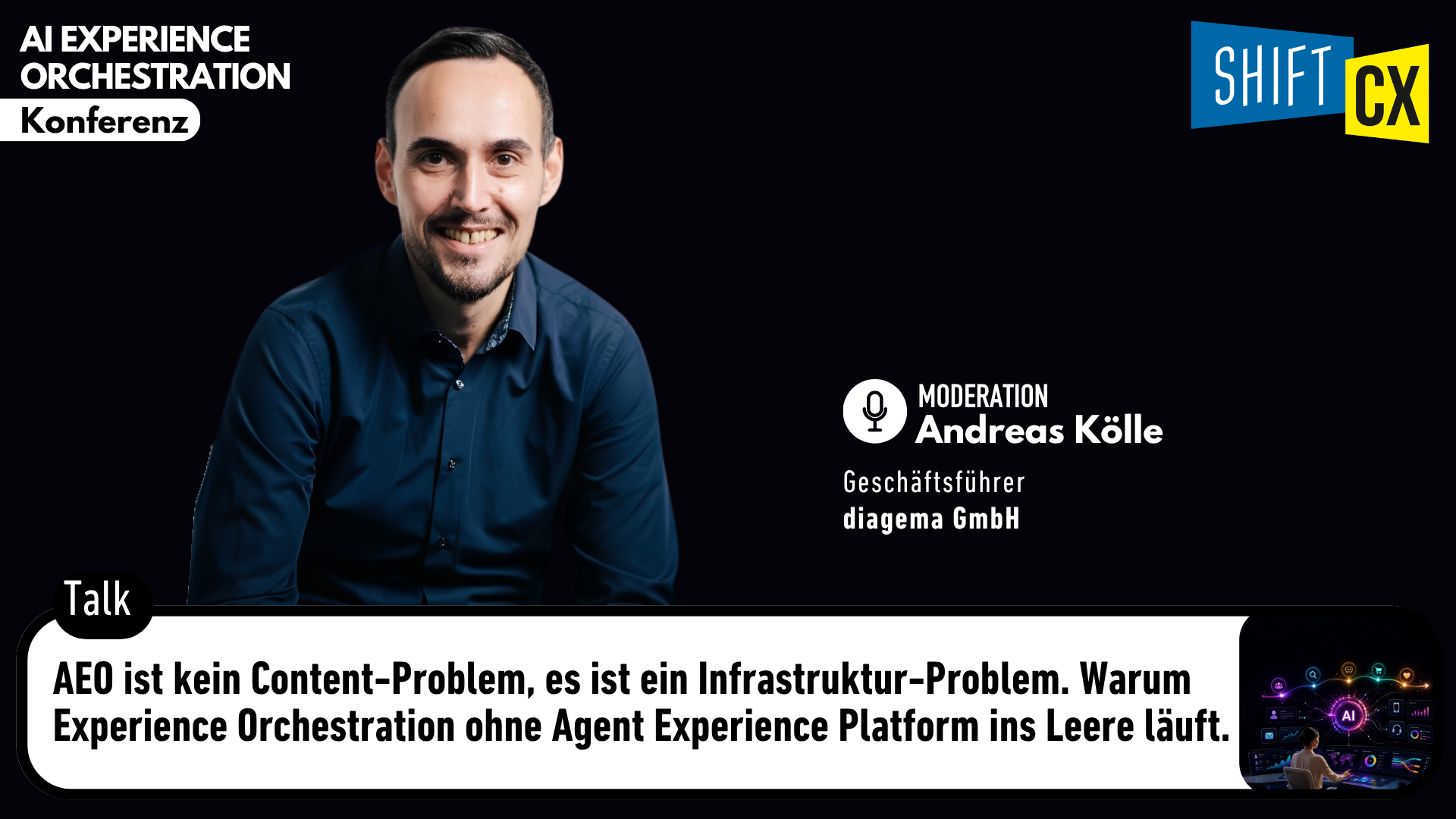 AEO ist kein Content-Problem, es ist ein Infrastruktur-Problem. Warum Experience Orchestration ohne Agent Experience Platform ins Leere läuft.