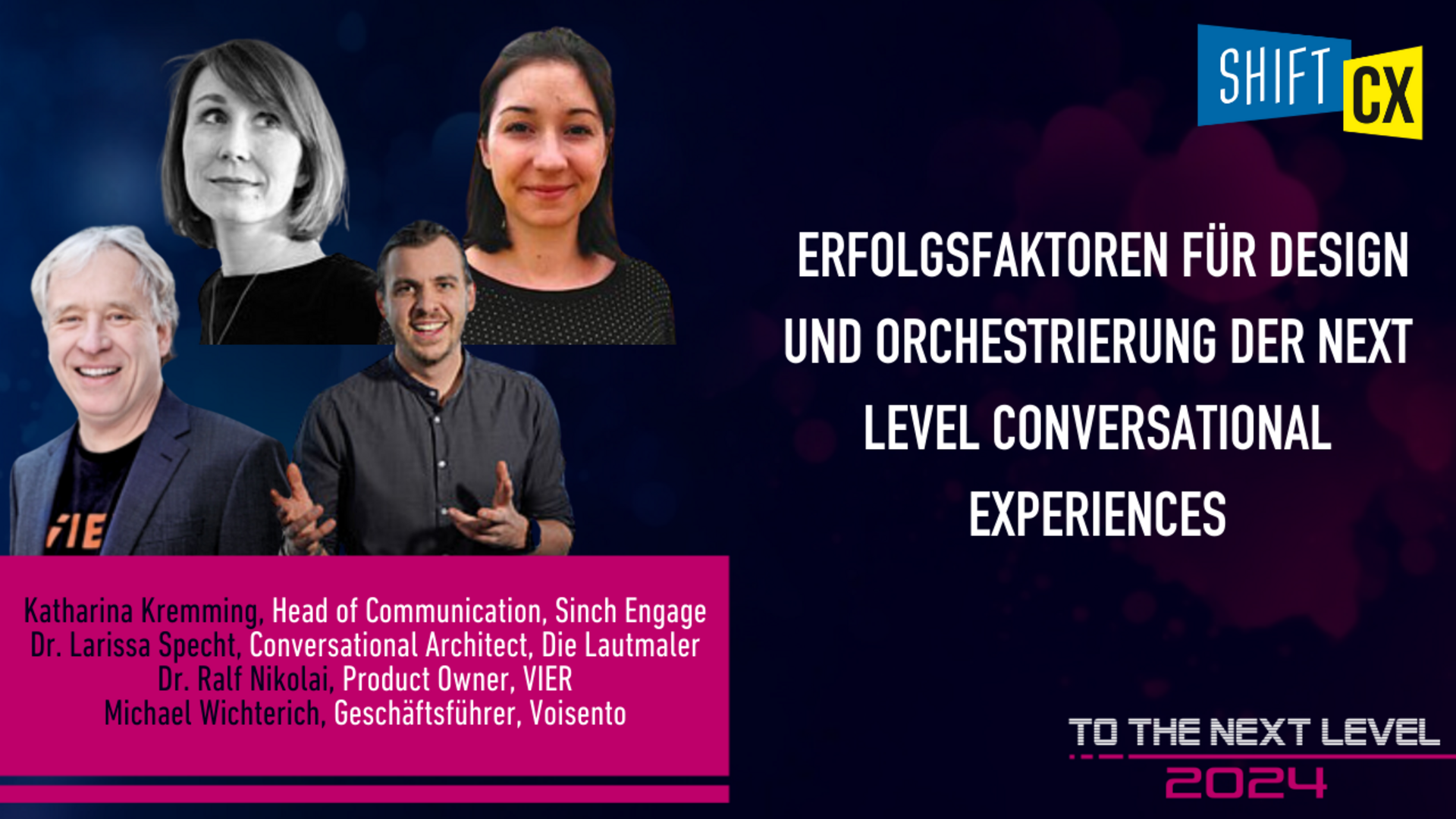 Erfolgsfaktoren für Design und Orchestrierung der Next Level Conversational Experiences