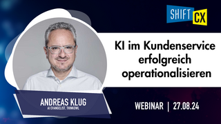Webinar: KI im Kundenservice erfolgreich operationalisieren Webinar: KI im Kundenservice erfolgreich operationalisieren