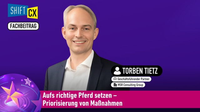 Aufs richtige Pferd setzen – Priorisierung von Maßnahmen
