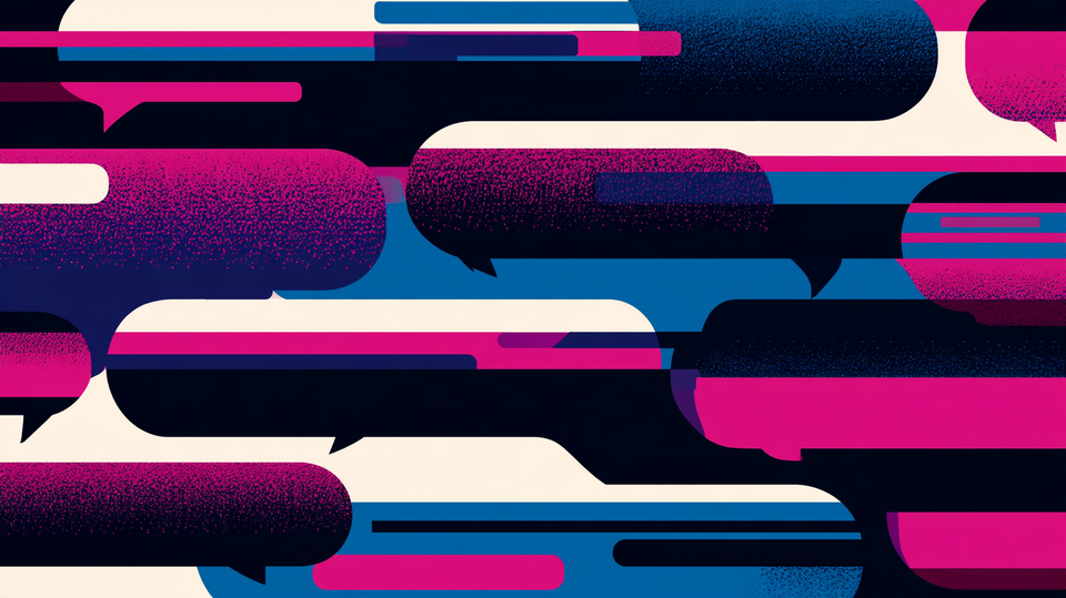 Everything Conversational - Shift/CX 2021 Abstrakte Visualisierung zu Conversational Interfaces