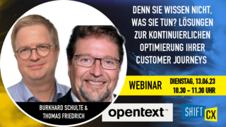 Webinar: Denn sie wissen nicht, was sie tun? Lösungen zur kontinuierlichen Optimierung Ihrer Customer Journeys Webinar: Denn sie wissen nicht, was sie tun? Lösungen zur kontinuierlichen Optimierung Ihrer Customer Journeys