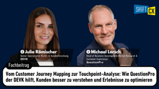 Vom Customer Journey Mapping zur Touchpoint-Analyse: Wie QuestionPro der DEVK hilft, Kunden besser zu verstehen und Erlebnisse zu optimieren