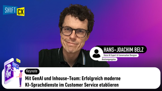 Mit GenAI und Inhouse-Team: Erfolgreich moderne KI-Sprachdienste im Customer Service etablieren Mit GenAI und Inhouse-Team: Erfolgreich moderne KI-Sprachdienste im Customer Service etablieren
