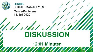 Diskussion: Veränderungen für die Output Management Projekte - Was geht, was kommt und was bleibt als Herausforderungen mit der Corona-Krise?