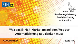Keynote: Was das E-Mail-Marketing auf dem Weg zur Automatisierung neu denken muss Keynote: Was das E-Mail-Marketing auf dem Weg zur Automatisierung neu denken muss